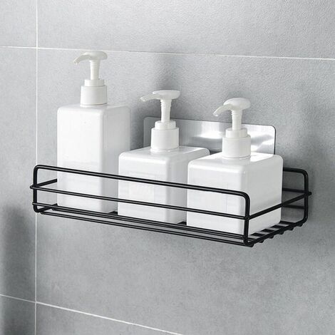 Iron bathroom shelf, no regrets wall rack, kitchen corner shampoo storage rack,