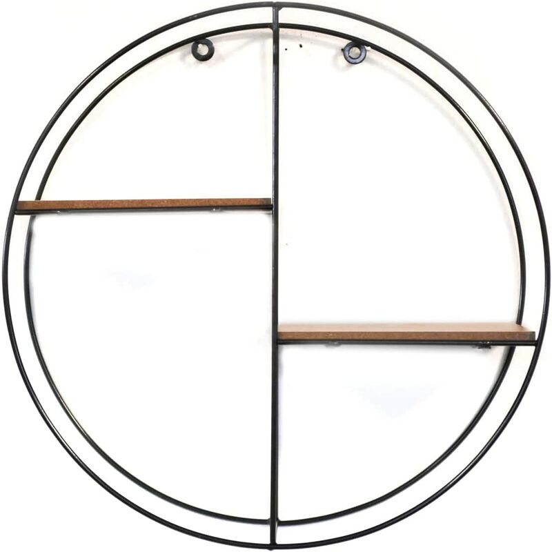 Iron Frame Wall Shelf- Circle