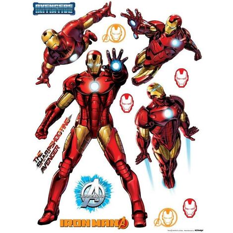 Iron man Decorazione Adesiva 65x85cm