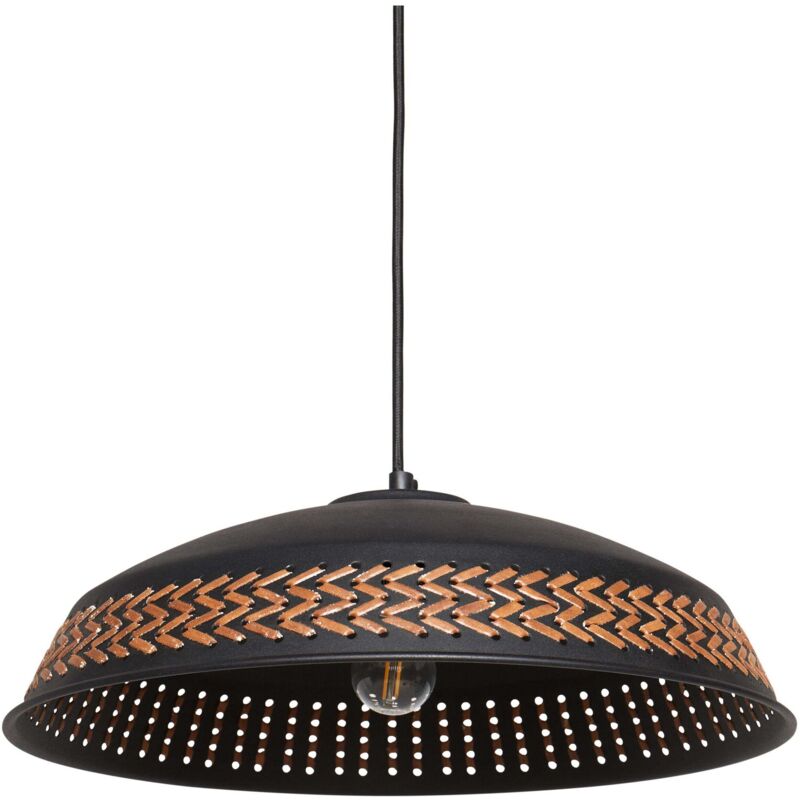 Image of Beliani - Iron Pendant Lamp Light&hellip;