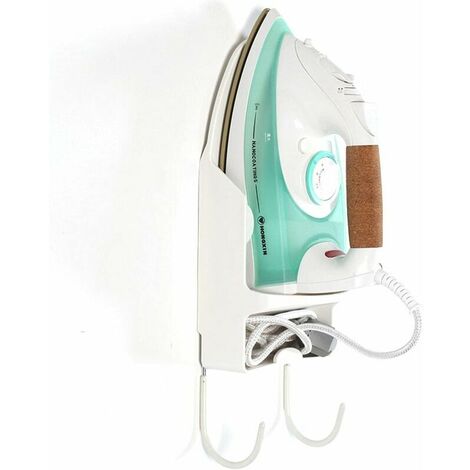 Ironing Board Hanger, Laundry Electric Iron Rack, Storage Rack (White, Size: 294 x 133mm)