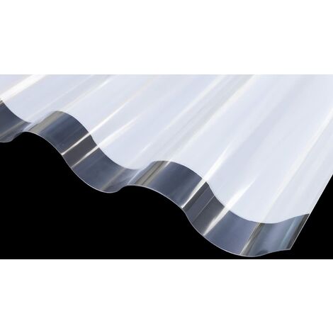 Ironlux - Plancha de policarbonato transparente ondulado gran onda -  Espesor 0.9mm - 3000 x 1100 - Protección UV a 1 cara : : Bricolaje  y herramientas