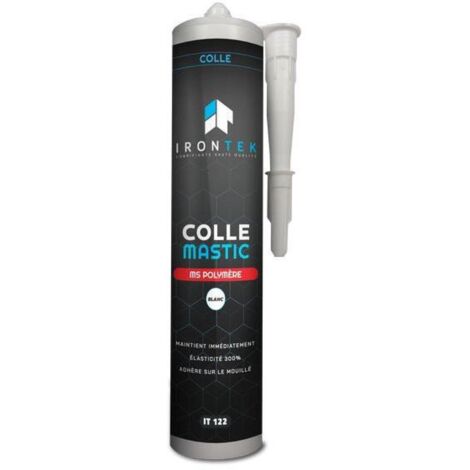 Irontek IT122 Joint Colle Blanc Ms Polymere 310ML