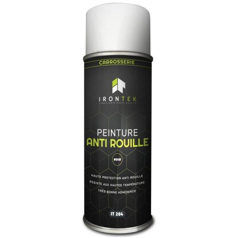Irontek IT204 Peinture Anti Rouille Noir 400ML
