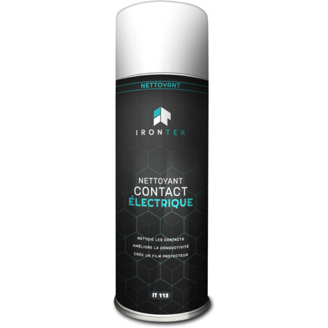 IRONTEK - Nettoyant contact électrique - 400ml - IT113 - Ce produit de marque IRONTEK est neuf.