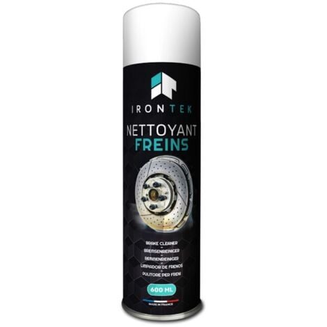 IRONTEK - Nettoyant dégraissant freins et embrayage - aérosol de 600 ml - IT294 - Ce produit de marque IRONTEK est neuf.