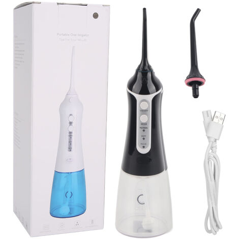 Irrigateur Buccal Portable Rechargeable USB, Appareil de Nettoyage Dentaire Étanche avec Jet d'Eau (WF201)