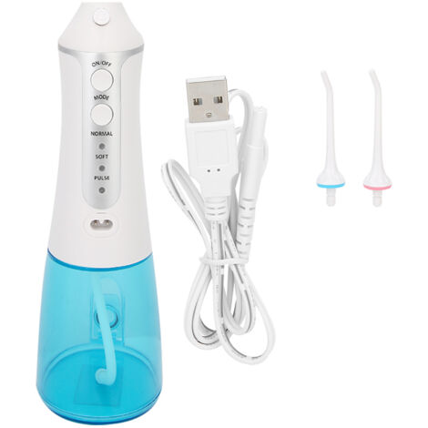 Irrigateur Dentaire Portable Jet d'Eau Nettoyant pour Dents Brosse à Dents Électrique