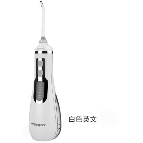 Irrigateur Oral - Irrigateur Buccal Sans Fil Rechargeable - Étanche Portable pour Nettoyage Dentaire avec 5 Embouts Jet - Pour Appareil Dentaire Voyage Maison