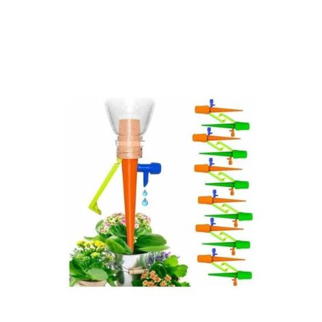 Irrigation Goutte é Goutte Automatique Kit de 12pcs Goutteurs d'Arrosage Automatique Réglable pour Jardin Maison Intérieur Extérieur Pendant Vos Vacances