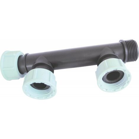 Irrigationsverteiler 2 Ausgänge M-F-F 1'' für 2-3 Bewässerungsventile