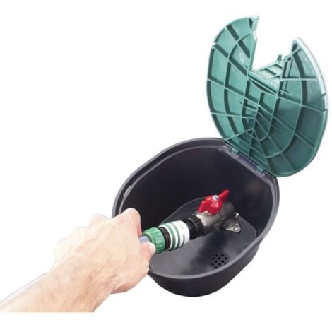 Irrigatore a cassetta in plastica con rubinetto 20x27