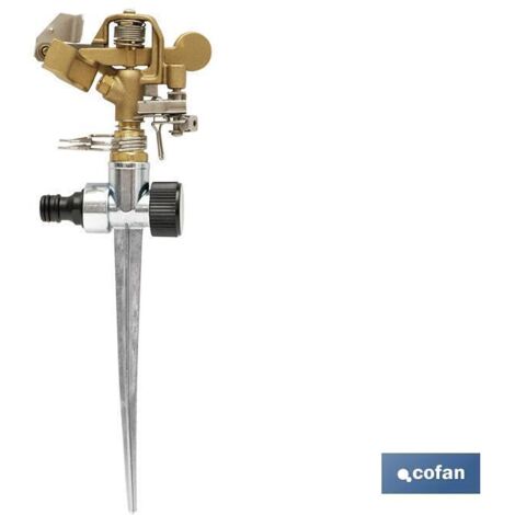 Irrigatore a settore metallico