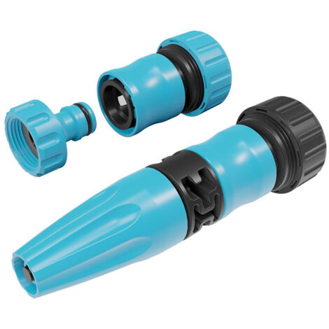 Irrigatore dritto da 3/4" per tubo da giardino, set da 4