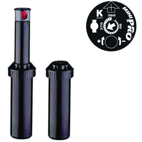 Irrigatore pop-up k-rain mini pro dinamico da 1/2 ugello 1,5 - attacco 1/2, alzo cm.10