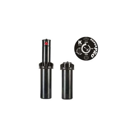 IRRIGATORE POP-UP K-RAIN SUPER PRO DINAMICO DA 3/4 S075-S UGELLO 2,5- - attacco 3/4, alzo cm.10,2 - 5 pezzi RAIN