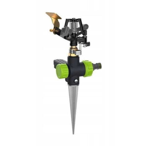 Irrigatore pulsante in metallo su picchetto per il giardino