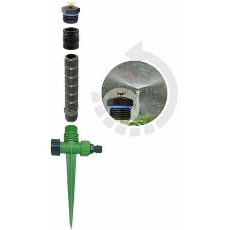 SYTH Irrigatori da Giardino, Irrigatore d'Acqua a 3 Bracci, Rotazione a 360  Gradi, Ampia Area Regolabile, Sistema di irrigazione da Cortile