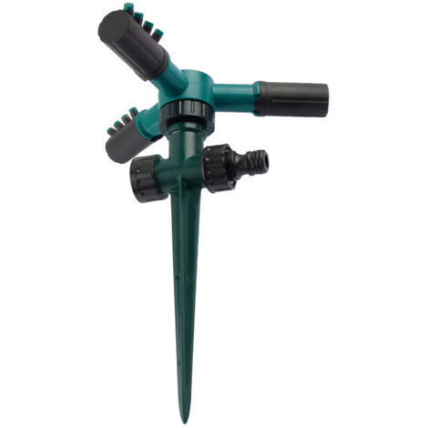 Irrigatori da giardino, irrigatore automatico per prato rotante a 360 gradi con connettore, spruzzatore d'acqua regolabile, sistema di irrigazione per prato, giardino, piante, giochi per bambini