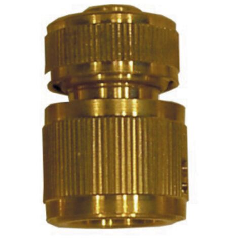 Irrigo Art. 8110 raccordo portagomma con acquastop in ottone per tubi 1/2" irrigazione giardino