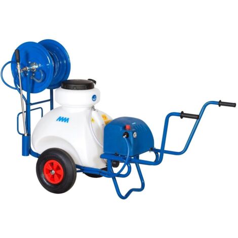 IRRORATRICE CARRELLATA A BATTERIA 12V SERBATOIO 70LT COMPLETA LANCIA E TUBO MM