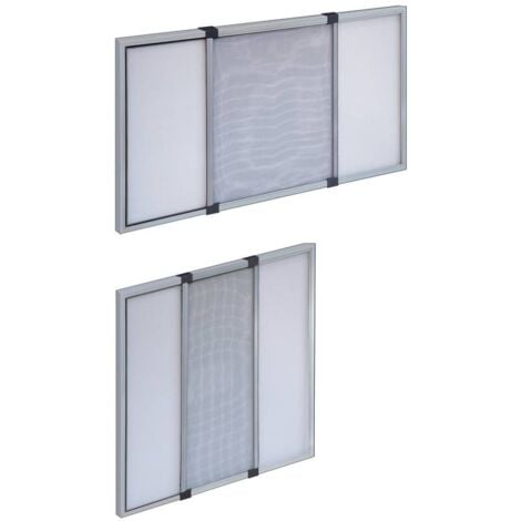 IRS Moustiquaire extensible pour fenêtre - TELESIO 70X50 - GRIS