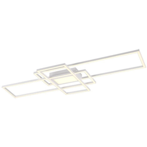 Irvine Plafón 3 Rectángulos Led 60w Blanco L105 cm Regulable Trio Iluminación