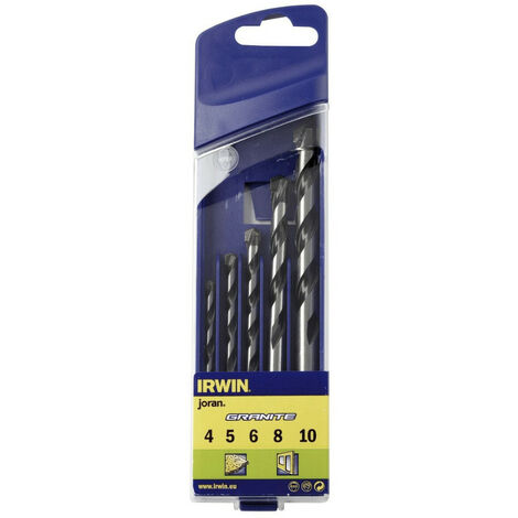 Irwin 10501917 Concrete Drill Bit Set Granite Assorted Tips In Box Of 5pcs