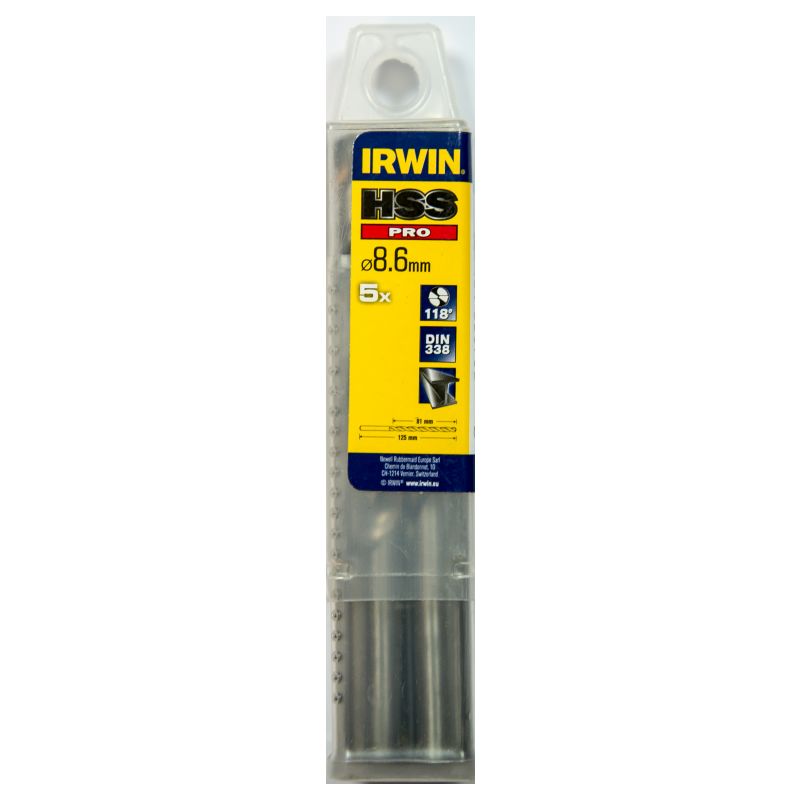 

IRWIN 10502317 5 Brocas HSS Pro 8,6mm