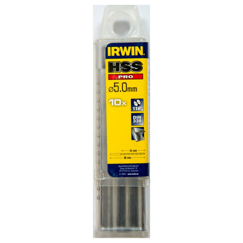 

IRWIN 10502281 10 Brocas HSS Pro 5mm