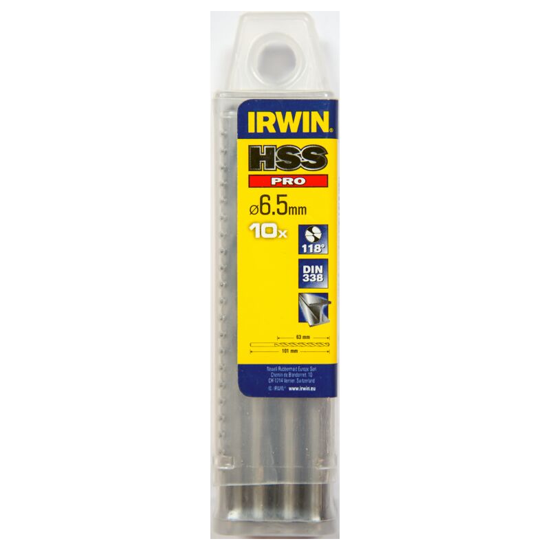 

IRWIN 10502296 10 Brocas HSS Pro 6,5mm