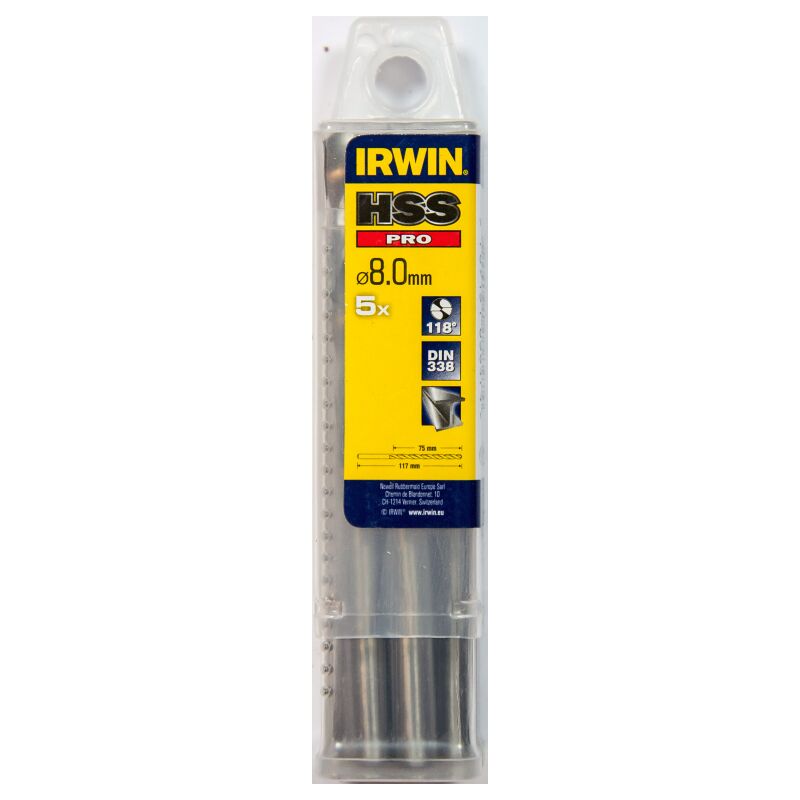 

IRWIN 10502311 5 Brocas HSS Pro 8mm