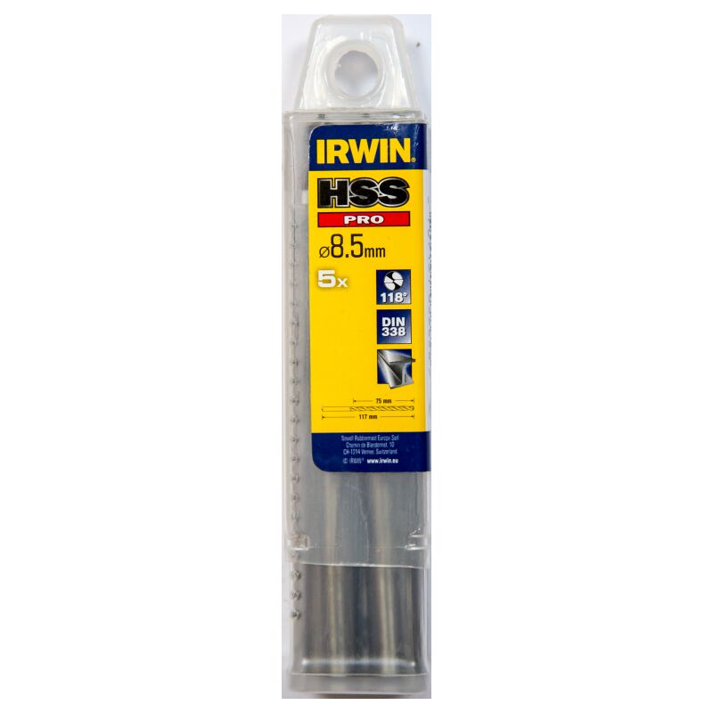 

IRWIN 10502316 5 Brocas HSS Pro 8,5mm