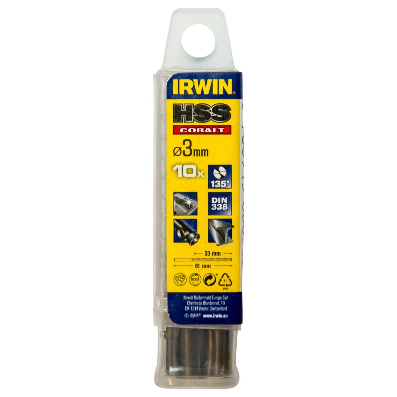 

IRWIN 10502515 10 Brocas HSS Cobalto 3mm