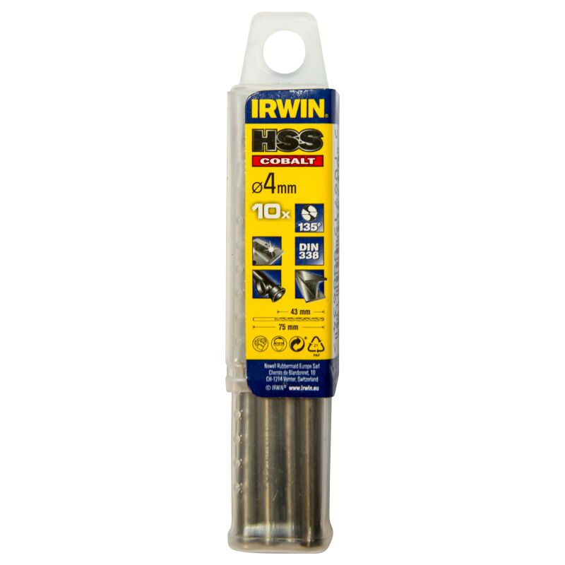 

IRWIN 10502520 10 Brocas HSS Cobalto 4mm