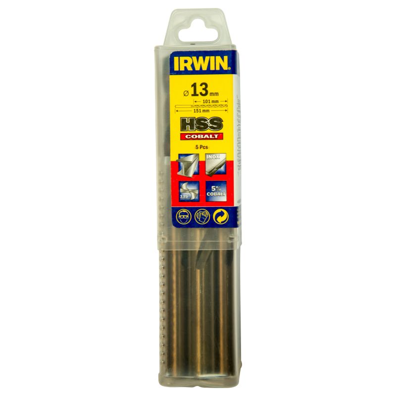 

Irwin - 10502541 5 Brocas HSS Cobalto 13mm