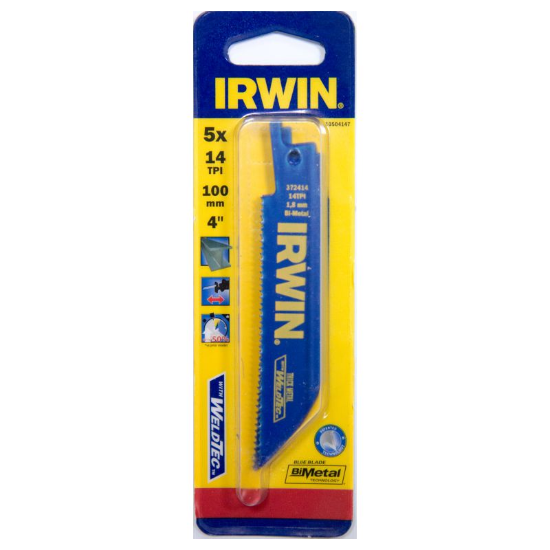 

Irwin - 10504147 5 Sierra sable Bi-metal para Metal 414R 14TPI