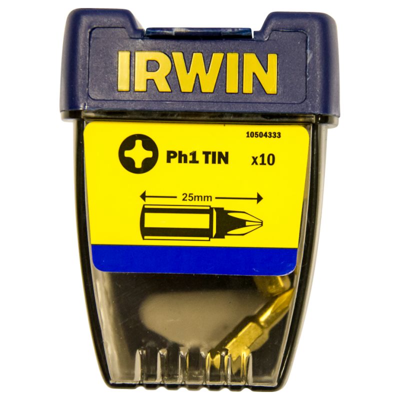 

IRWIN 10504333 10 Puntas destornillador Titanio Phillips1 1/4' (25mm)