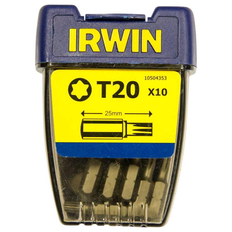 

IRWIN 10504353 10 Puntas destonillador Torx T20 1/4' (25mm)