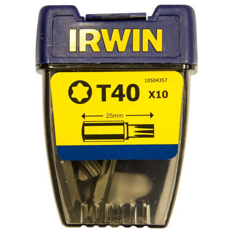 

IRWIN 10504357 10 Puntas destonillador Torx T40 1/4' (25mm)