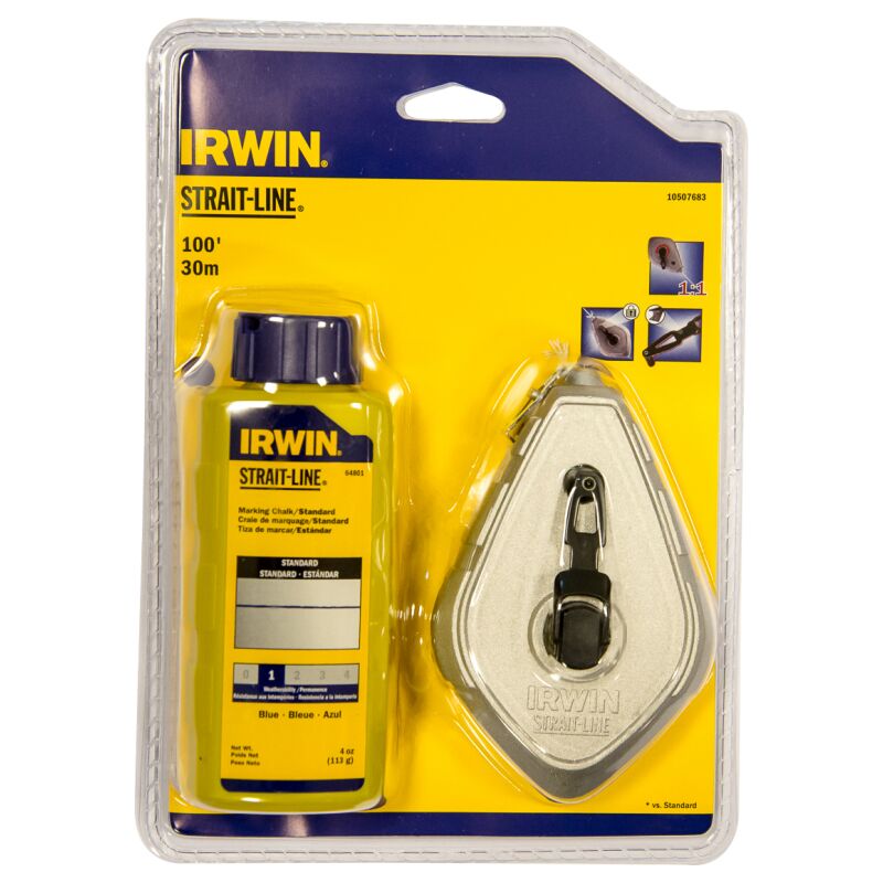 

IRWIN 10507683 Pack tiralíneas aluminio 30m con 113 gr. Polvo