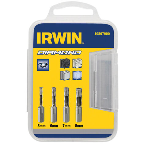 IRWIN 10507900 Diamond Drill Bit Set 4 Piece 5-8mm IRW10507900