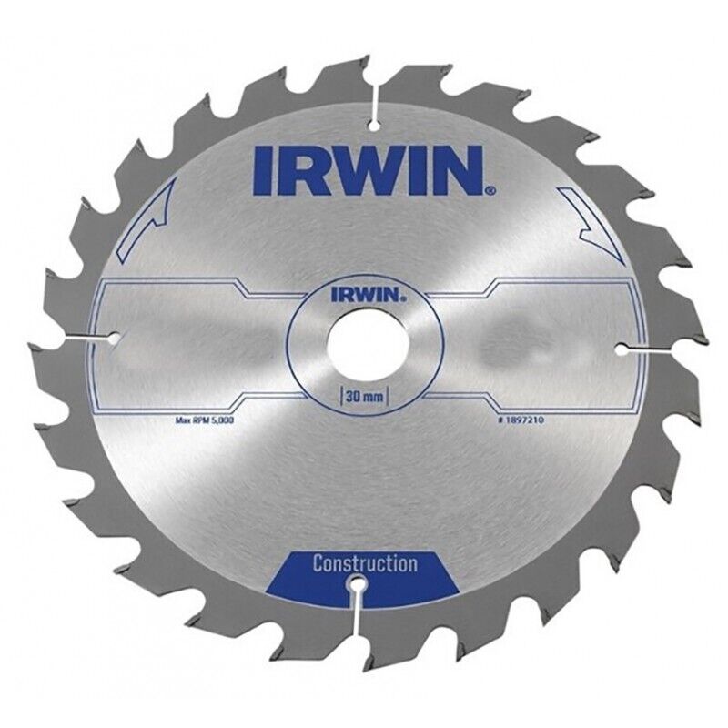 IRW1897198 184 x 30 mm renforcée lame de scie circulaire avec dents tools - Irwin