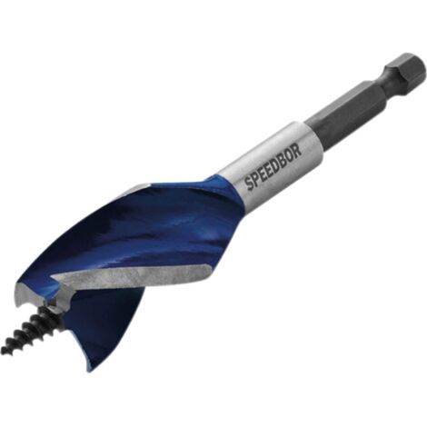 Irwin 1921930 Blue Groove 6X Stubby Wood Bit 14 x 100mm IRW1921930