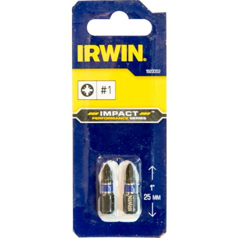 IRWIN 1923352 Pointe d'impact courte 25 mm 2 pcs. PZ1