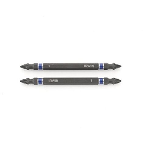 IRWIN 1923407 100 MM PZ1 IMPACT EMBOUTS DE TOURNEVIS À DOUBLE EXTRÉMITÉ (LOT DE 2)