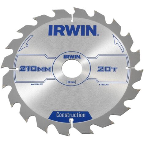 Irwin - Disco sierra circular 210mm/20t