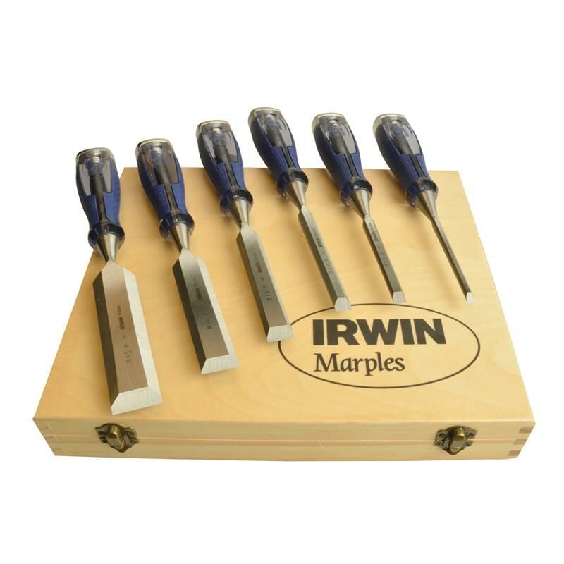 Irwin - Marples 10503733 M750 Splitproof Pro Bevel Edge 6 Chisel Set MAR750S6