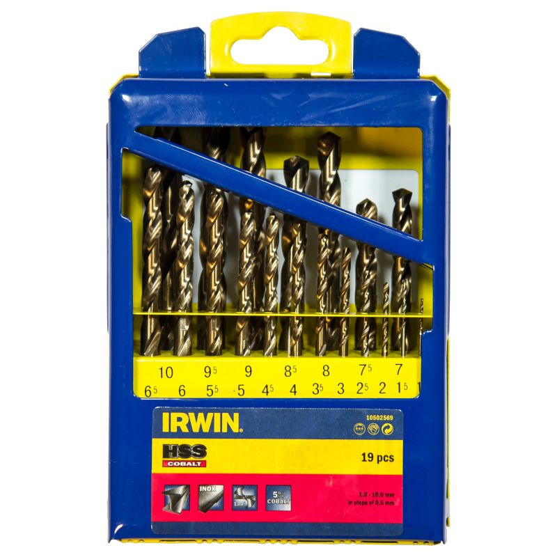 

IRWIN 10502569 Jgo. 19 Brocas HSS Cobalto