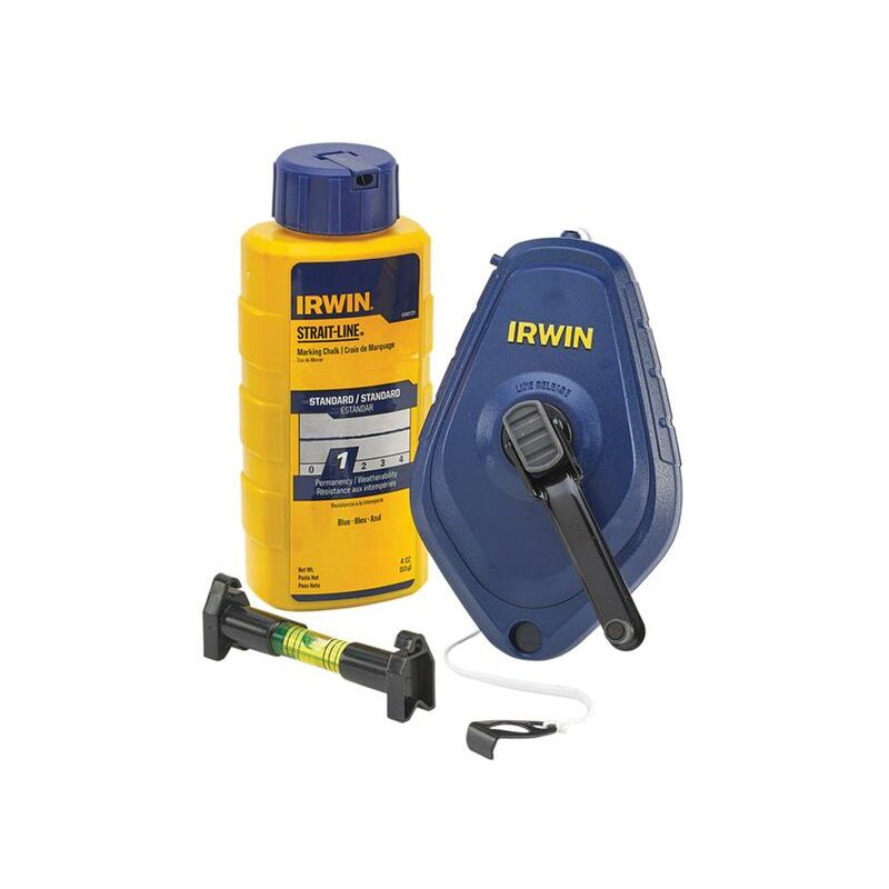 Irwin - strait-line® Chalk Line, Chalk & Level Set STL64494LP